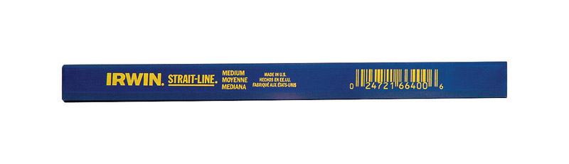 Irwin STRAIT-LINE 7 in. L Medium Lead Carpenter Pencil Black 1 pc