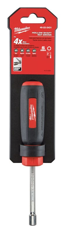 Milwaukee 5 mm Metric Hollow Shaft Nut Driver 7 in. L 1 pc