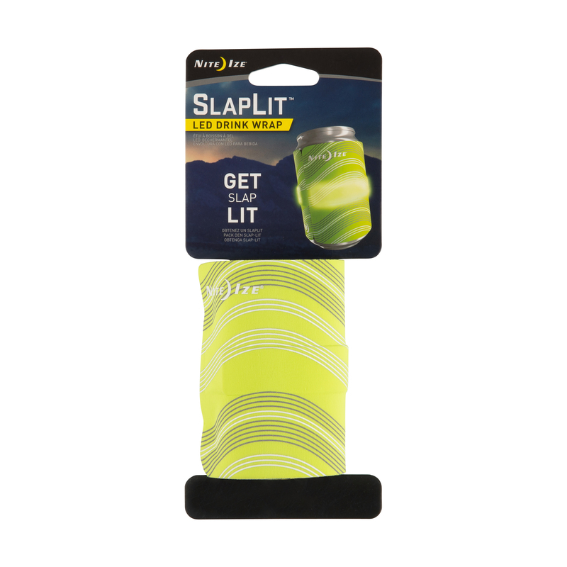 Nite Ize SLAPLIT Green LED Drink Wrap CR2032 Battery