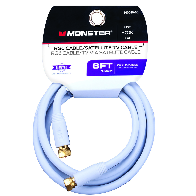 Monster Just Hook it Up 6 ft. Video Coaxial Cable