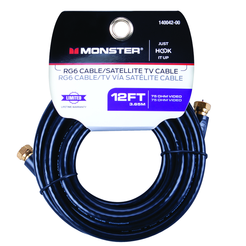 Monster Just Hook It Up 12 ft. Video Coaxial Cable