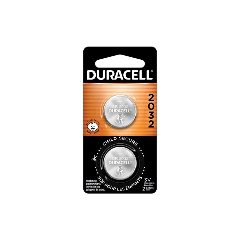 Duracell Lithium 2032 3 V 210 Ah Security and Electronic Battery 2 pk