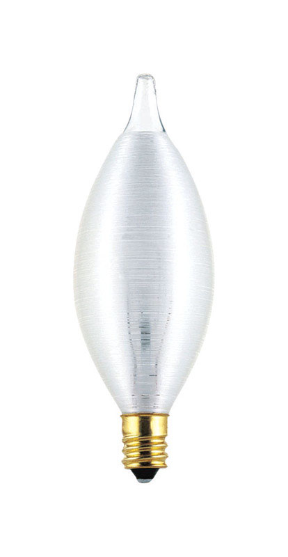 Westinghouse Glowescent 40 W C11 Decorative Incandescent Bulb E12 (Candelabra) White 1 pk