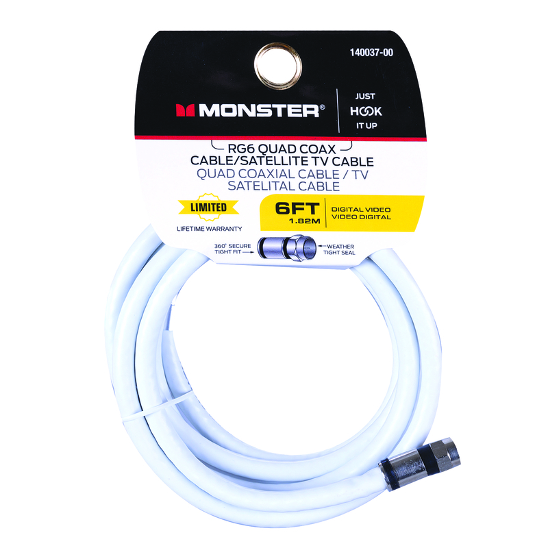 Monster Just Hook It Up 6 ft. Video Coaxial Cable