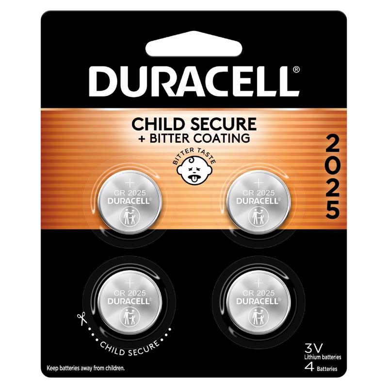 Duracell Lithium Coin 2025 3 V Electronic/Watch Battery 4 pk