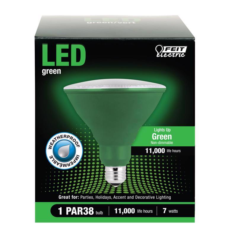 Feit Electric PAR38 E26 (Medium) LED Bulb Green 120 Watt Equivalence 1 pk