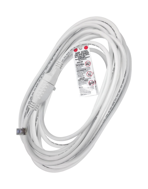 Projex Outdoor 25 ft. L White Extension Cord 16/3