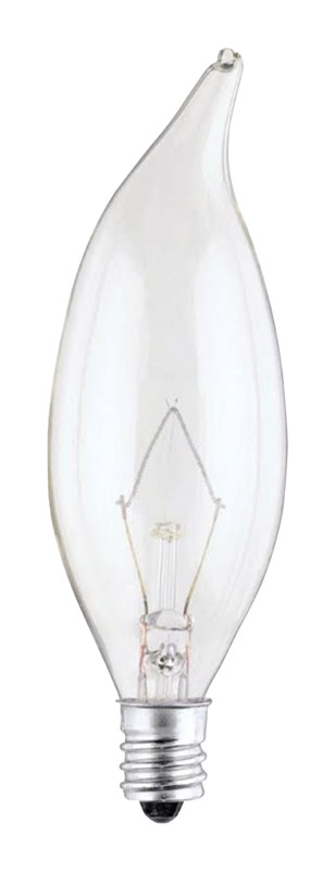 Westinghouse 40 W CA9 1/2 Decorative Incandescent Bulb E12 (Candelabra) Warm White 2 pk