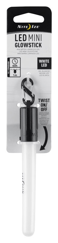 Nite Ize Mini Glowstick 60 lm White LED Glow Stick AG-3 Battery