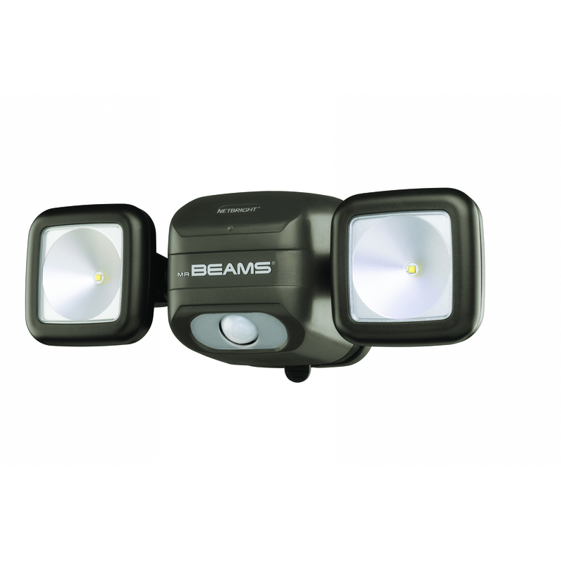 Mr. Beams High Performance Motion-Sensing Battery Powered LED Dark Brown Spotlight