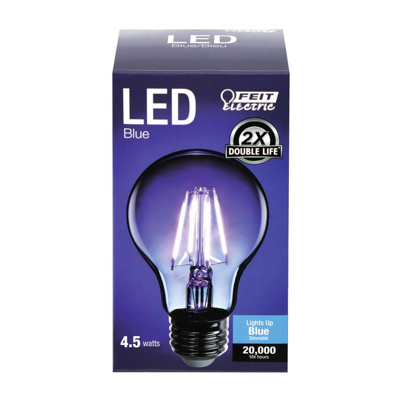 Feit Electric Filament A19 E26 (Medium) LED Bulb Blue 30 Watt Equivalence 1 pk