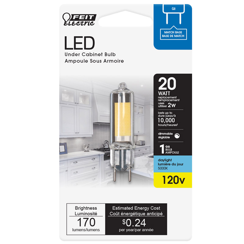 Feit Electric G8 G8 LED Bulb Daylight 20 Watt Equivalence 1 pk