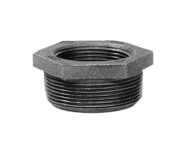 Anvil International 1-1/2 in. MPT X 1-1/4 in. D FPT Black Malleable Iron Hex Bushing
