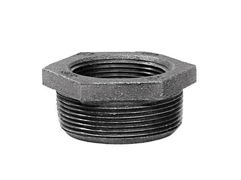 Anvil International 2 in. MPT X 1-1/2 in. D FPT Black Malleable Iron Hex Bushing