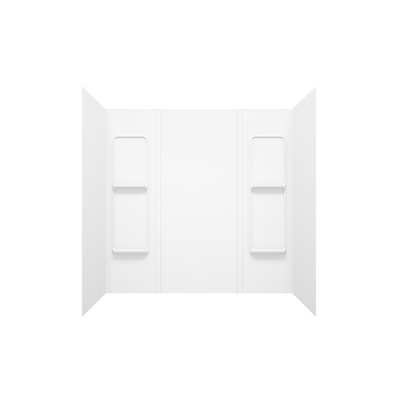 MAAX Elan 59 in. H X 31-3/4 in. W X 60-1/2 in. L White Bathtub Wall Surround