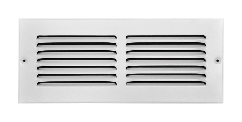 Tru Aire 4 in. H X 12 in. W 1-Way Powder Coat White Steel Return Air Grille