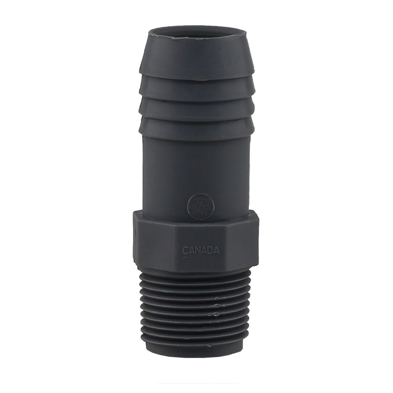 Boshart Industries 3/4 in. MPT in. X 1 in. D Insert Polypropylene Reducing Male Adapter