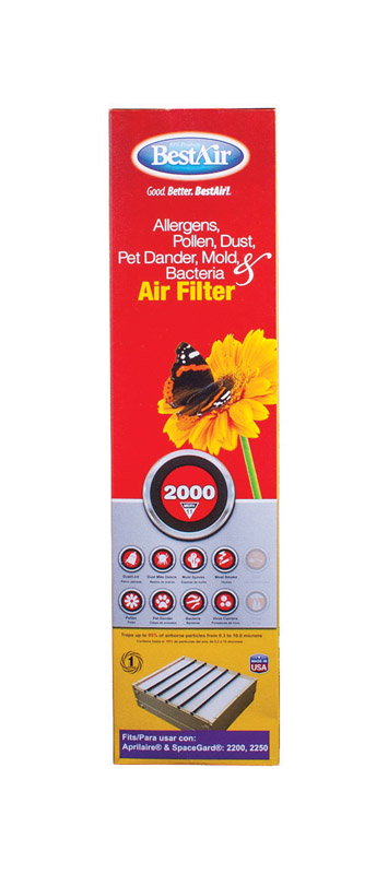 BestAir 25 in. W X 20 in. H X 6 in. D 11 MERV Air Filter 1 pk