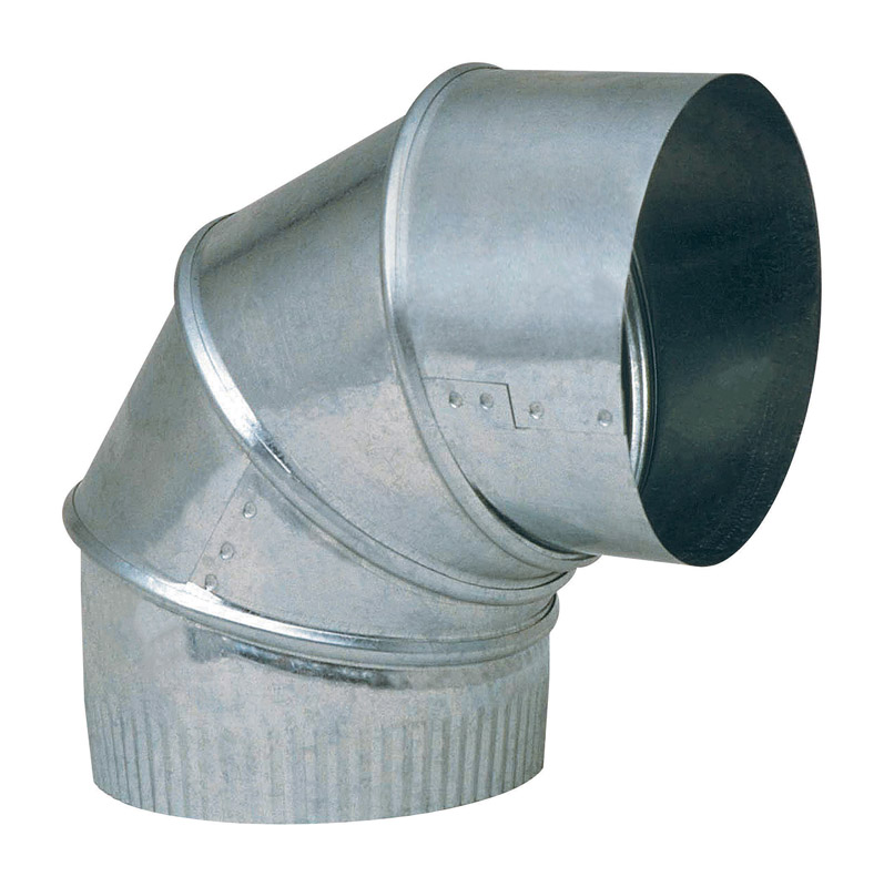 Imperial 6 in. D X 6 in. D Adjustable 90 deg Galvanized Steel Elbow Exhaust