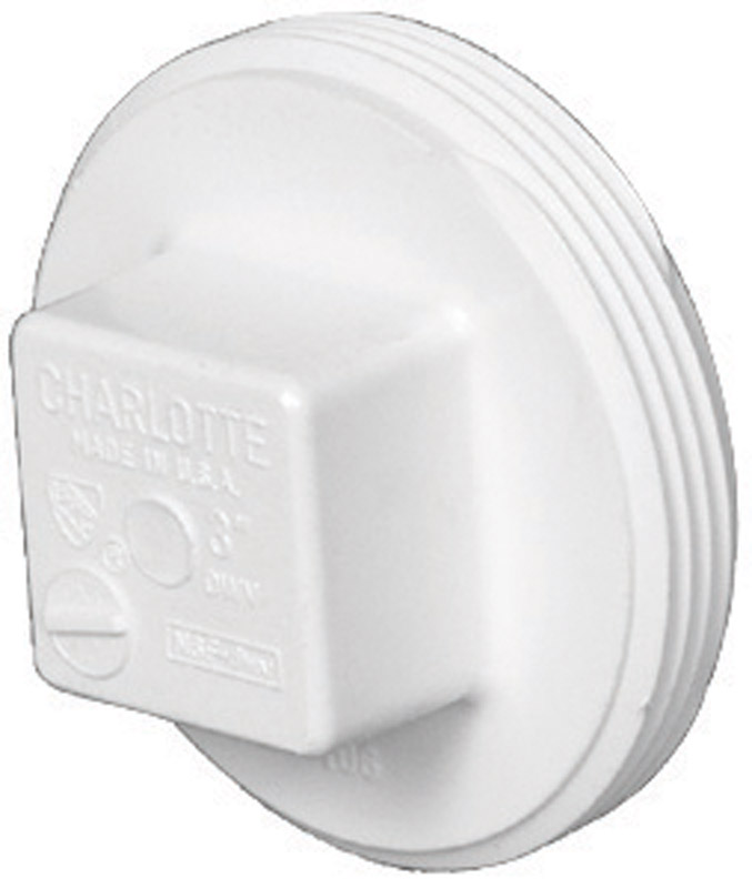 Charlotte Pipe Schedule 40 6 in. MPT PVC Clean-Out Plug