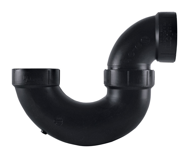 Charlotte Pipe 1-1/2 in. Hub X 1-1/2 in. D Hub ABS P-Trap