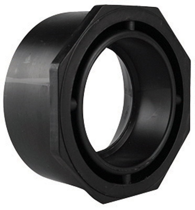 Charlotte Pipe 3 in. Hub X 1-1/2 in. D Spigot ABS Flush Bushing