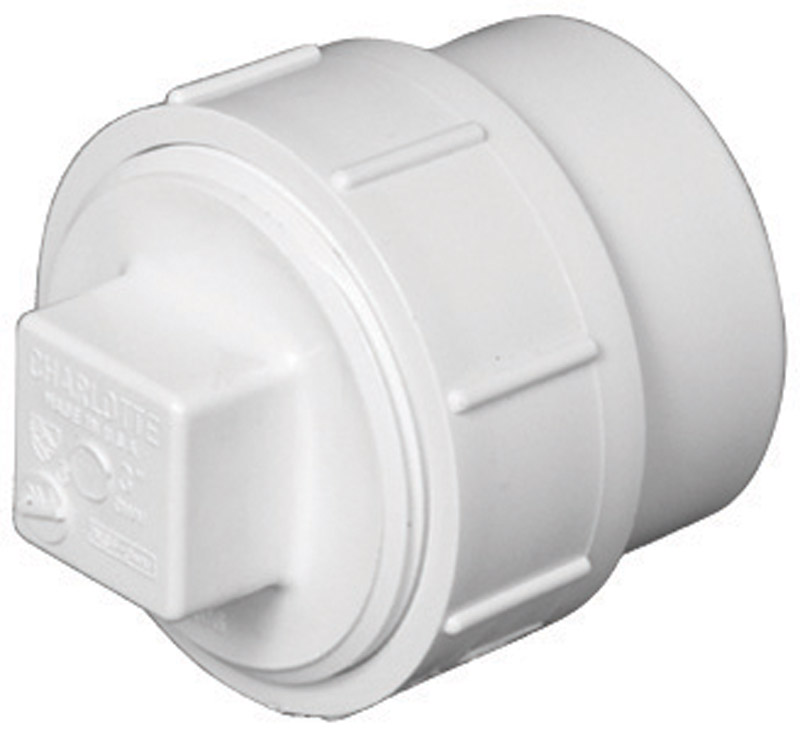 Charlotte Pipe Schedule 40 1-1/2 in. Spigot X 1-1/2 in. D FPT PVC Cleanout Adapter
