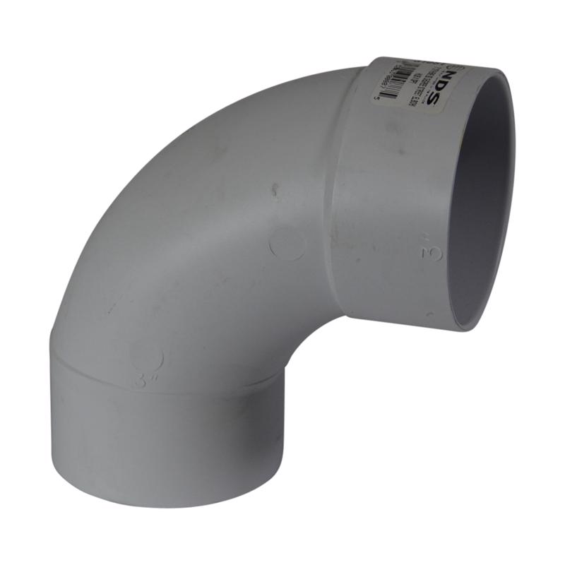 NDS Schedule 35 3 in. Hub each X 3 in. D Spigot PVC Elbow