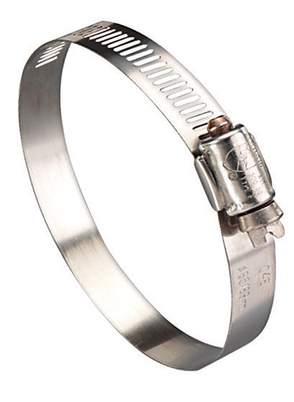 Ideal Hy Gear 1/2 in to 1-1/4 in. SAE 12 Silver Hose Clamp Stainless Steel Marine