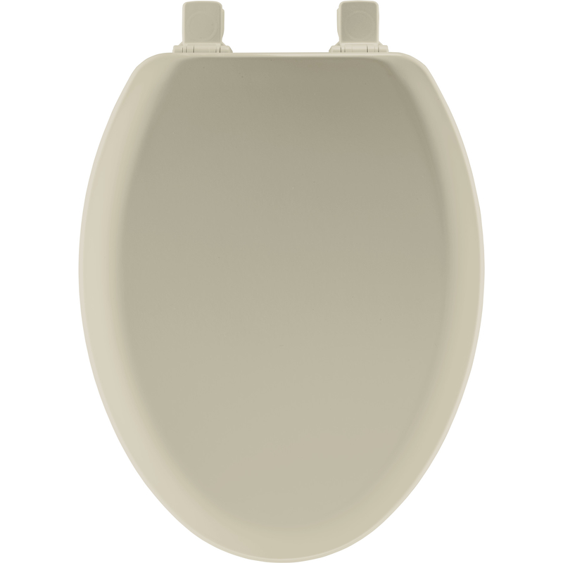 Bemis Elongated Bone Molded Wood Toilet Seat