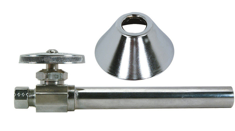 BrassCraft 1/2 in. FPT X 3/8 in. MPT Brass Shut-Off Valve