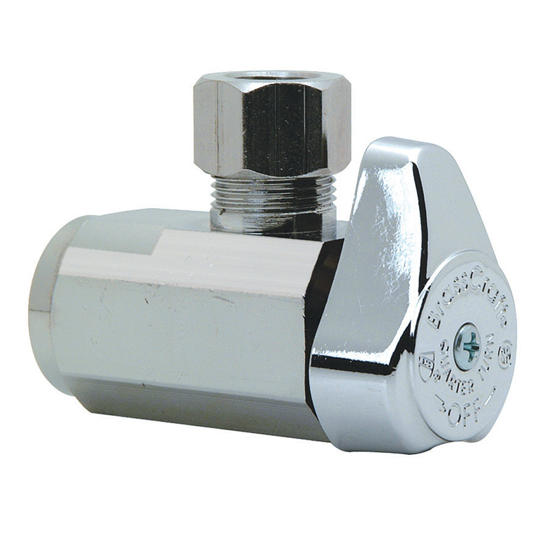 BrassCraft 1/2 in. FPT X 3/8 in. Brass Shut-Off Valve