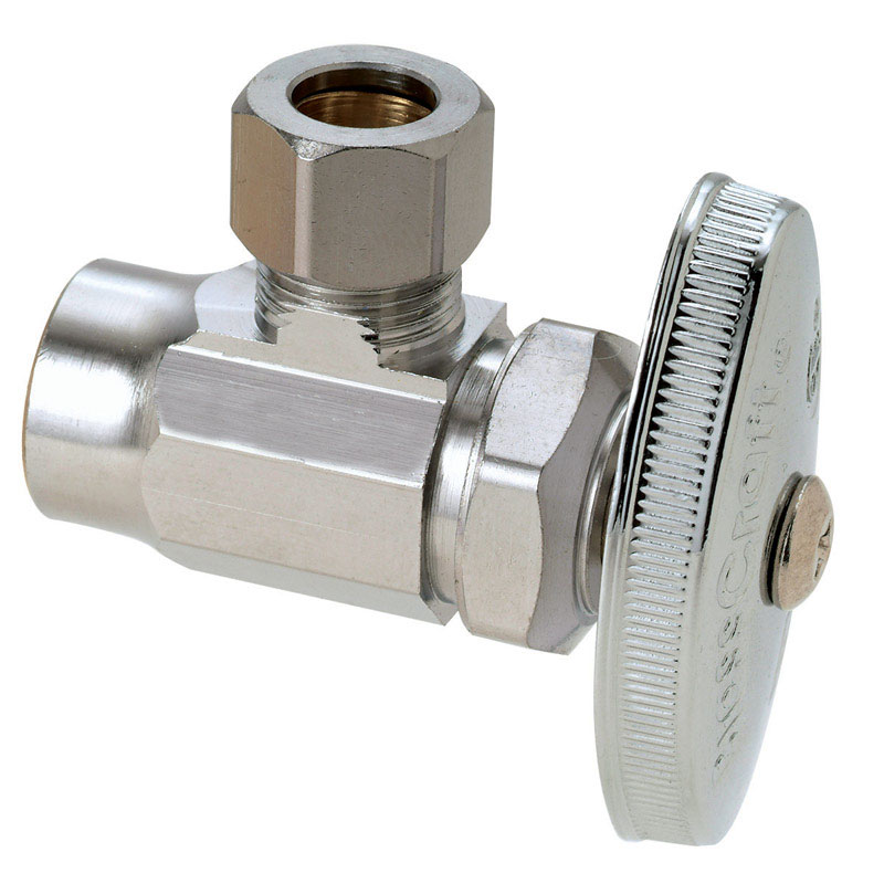 BrassCraft 1/2 in. FPT X 3/8 in. MPT Brass Shut-Off Valve