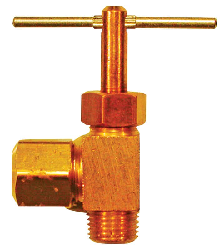 JMF Company 1/4 in. 1/8 in. Brass Angle Compression Valve