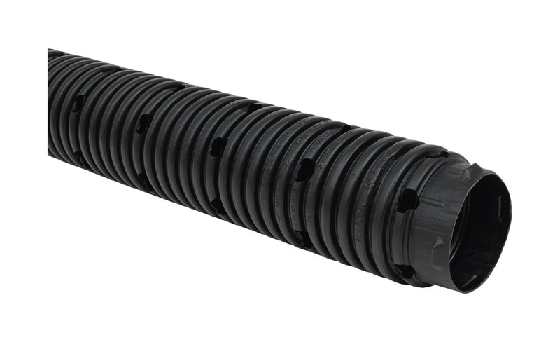 Advance Drainage Systems 4 in. D X 10 ft. L Polyethylene Slotted Sewer Pipe