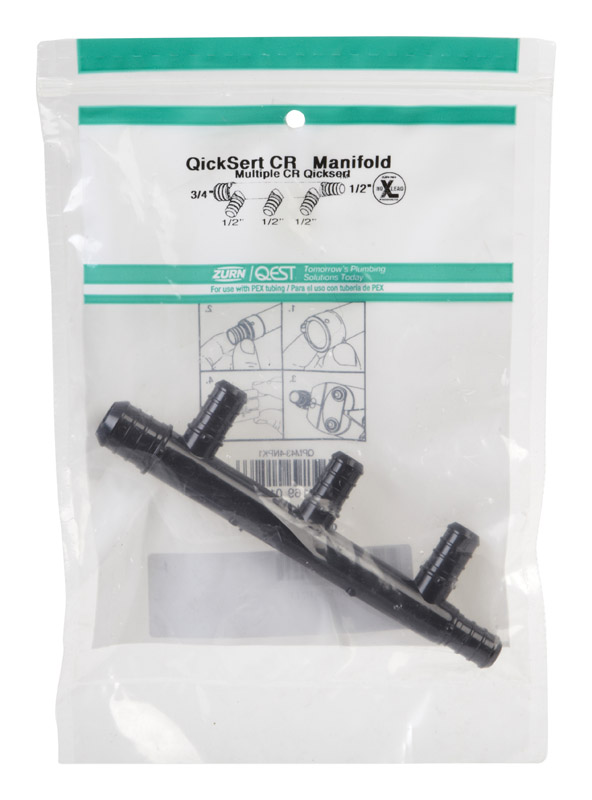 Zurn Qest 1/2 in. PEX X 3/4 in. D PEX Pipe Manifold