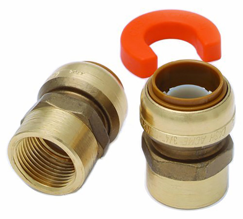 SharkBite Brass Connectors and Clip