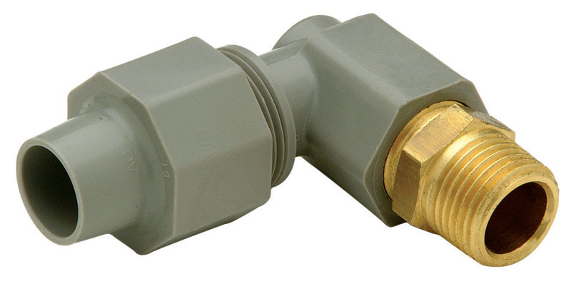 Zurn Qest 3/8 in. CTS X 3/8 in. D MPT Pex Elbow Adapter