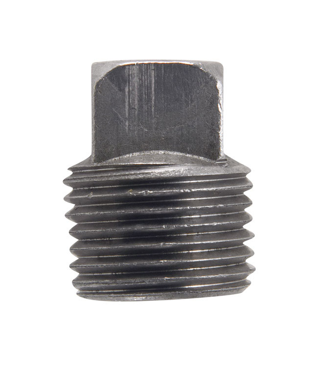 Billco Corporation 3/8 in. MPT Black Steel Square Head Plug