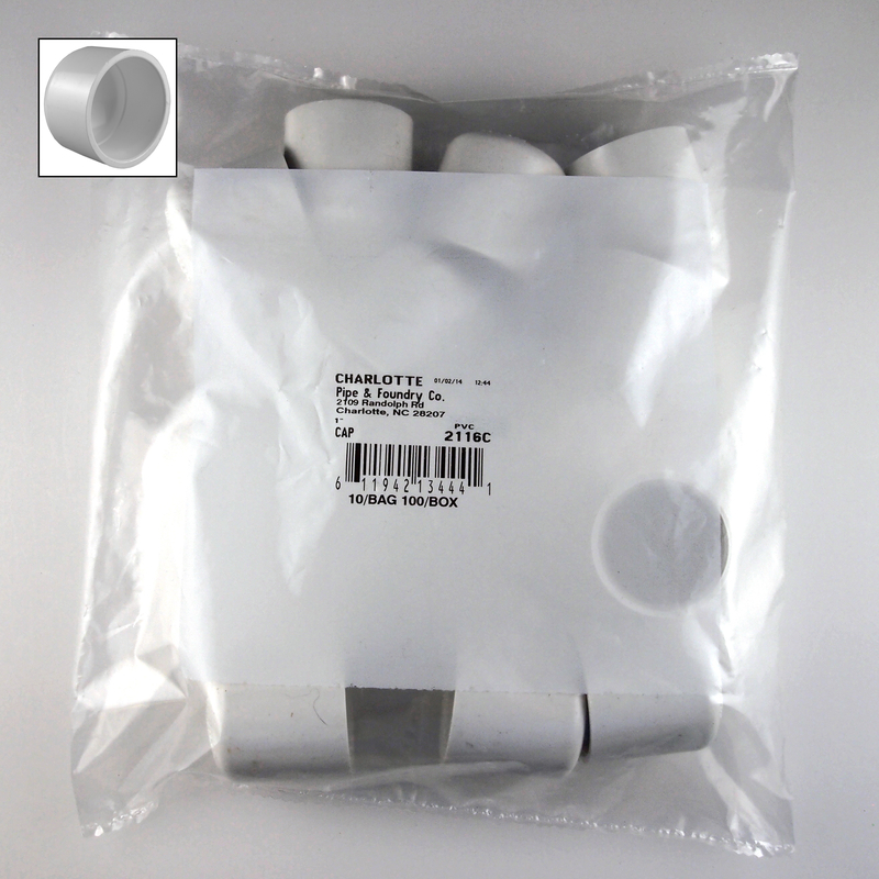 Charlotte Pipe Schedule 40 1 in. Slip PVC Cap