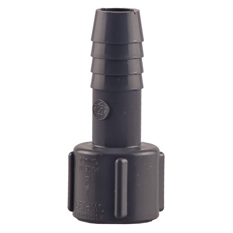 Boshart Industries 1/2 in. FPT in. X 1/2 in. D Insert Polypropylene Female Adapter