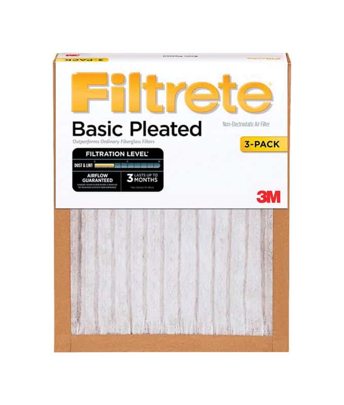 Filtrete 16 in. W X 20 in. H X 1 in. D Fiberglass 5 MERV Pleated Air Filter 3 pk