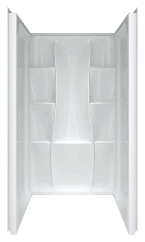 Delta Classic 74 in. H X 36 in. W X 36 in. L White Shower Wall Kit