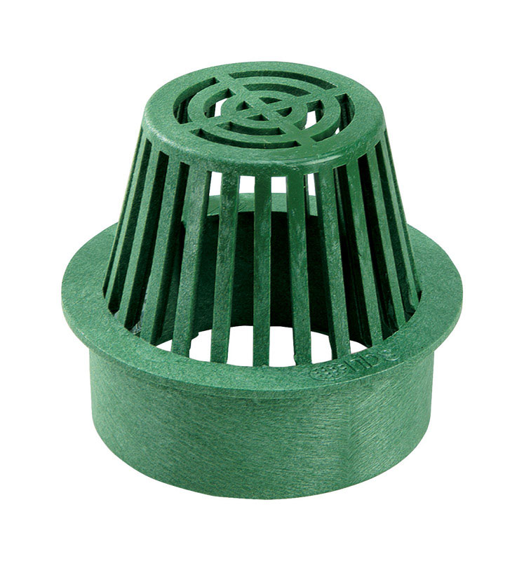 NDS 3-7/8 in. Green Round Polyethylene Atrium Grate