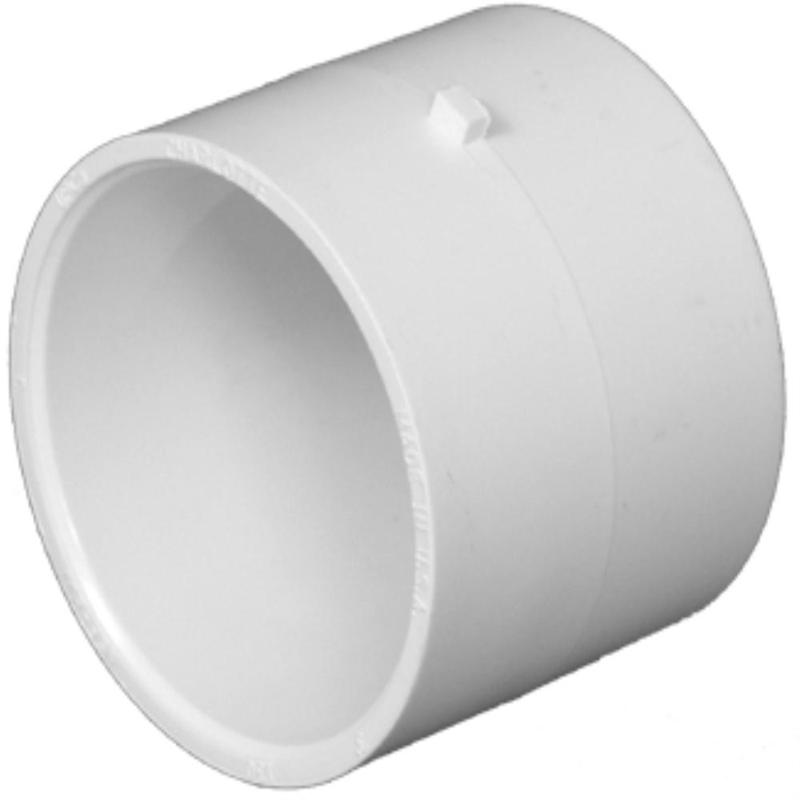 Charlotte Pipe Schedule 40 6 in. Hub X 6 in. D Hub PVC Repair Coupling