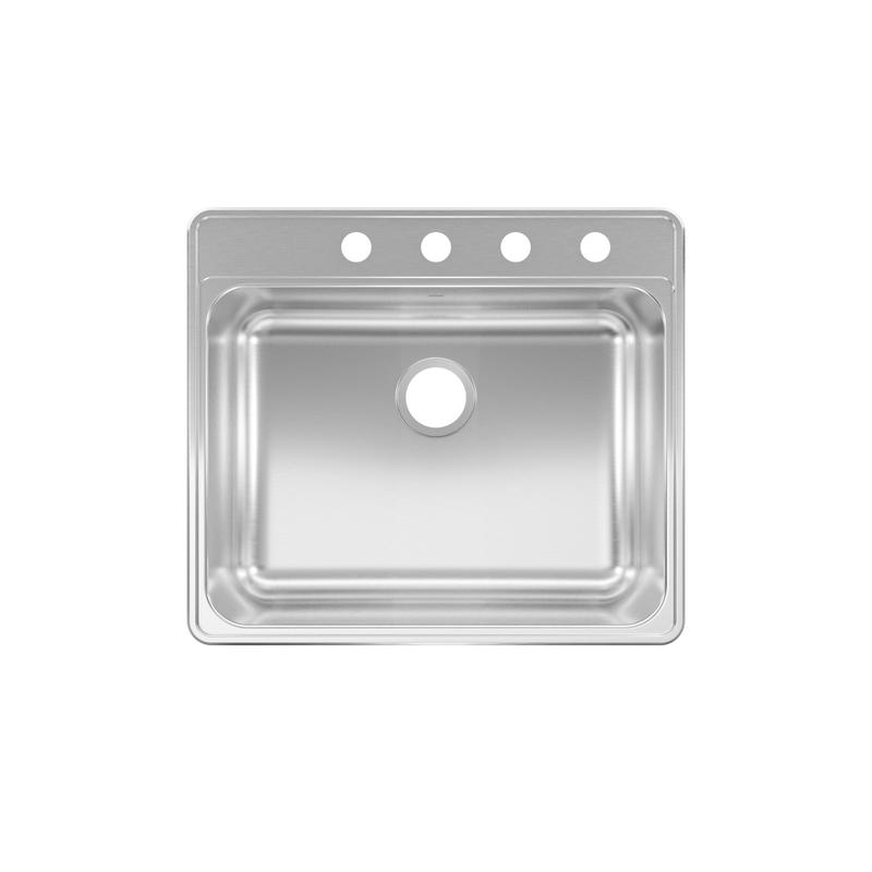 Franke Kindred Stainless Steel Top Mount 25 in. W X 22 in. L One Bowl Kitchen Sink