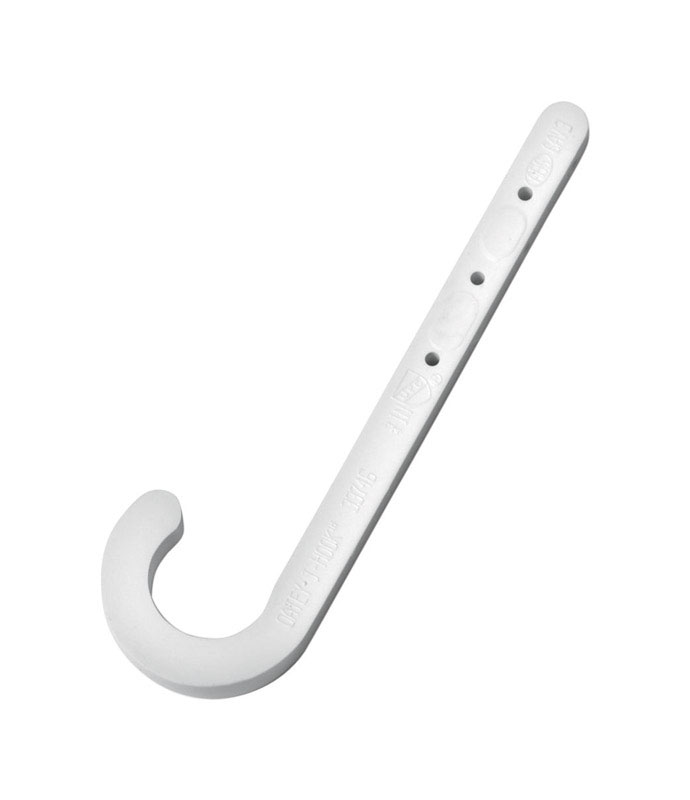 Oatey 3/4 in. to 4 in. in. 4 ft. White ABS CTS J-Hook