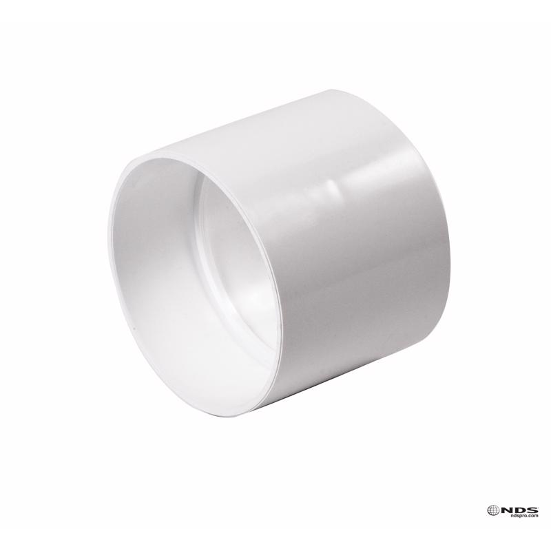 NDS Schedule 35 4 in. Hub each X 4 in. D Hub PVC Coupling