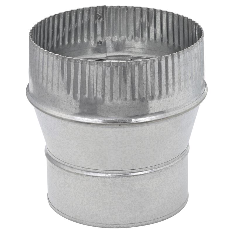 Imperial 5 in. D X 6 in. D Galvanized Steel Furnace Pipe Reducer