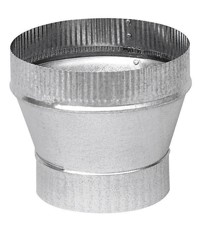 Imperial 6 in. D X 7 in. D Galvanized Steel Furnace Pipe Increaser